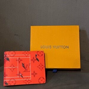Louis Vuitton Vibrant Red Wallet with Box
